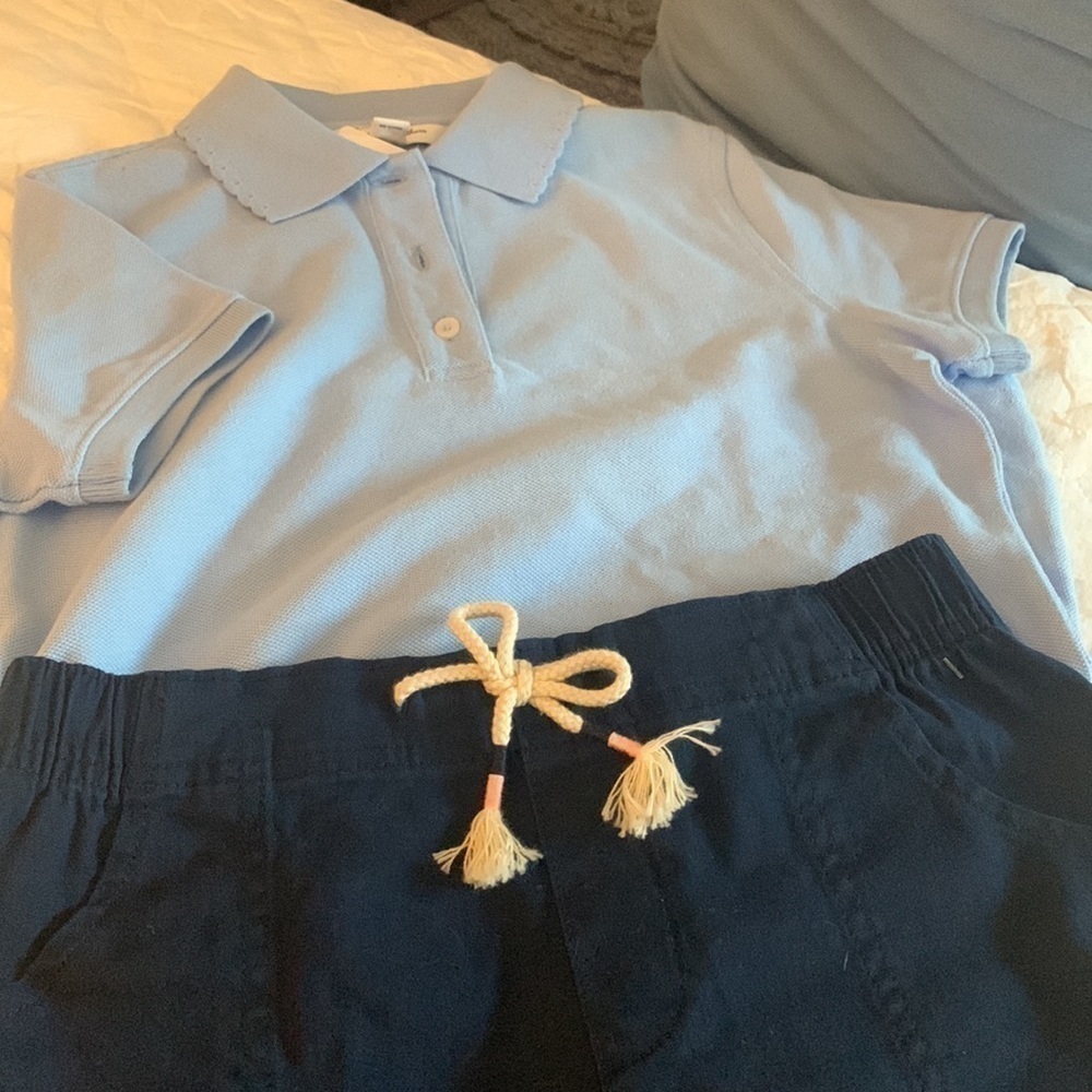 Brooks Brothers Girls NWT polo-  shorts wonder nation  large 10/12 100 % cotton